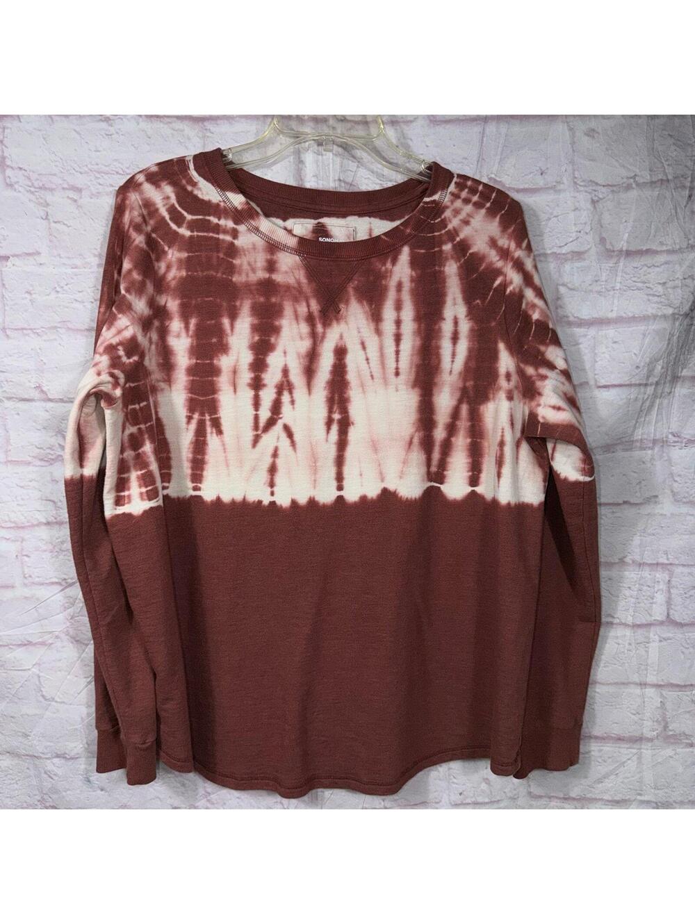 Sonoma Goods For Life Tie Dye Sweatshirt Women’s Large Brown Long Sleeve